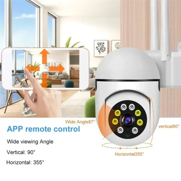 1080P PTZ WIFI IP Camera Audio CCTV Surveillance 4X Zoom Night Full Color Wireless Waterproof H.264 Audio Security