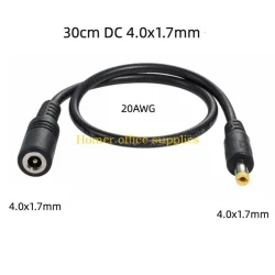 K43B Extension Cable Cable 4.0x1.7mm Female to Male Plug Extend Cord For Wifi Router Camera Laptop Power Adapter